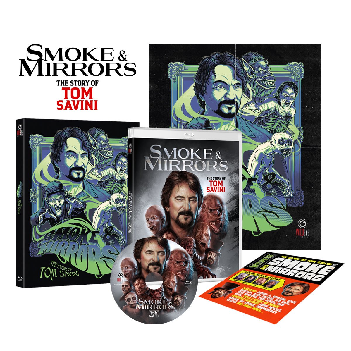 Smoke & Mirrors: The Story of Tom Savini w/SLIP - New Blu - Ray