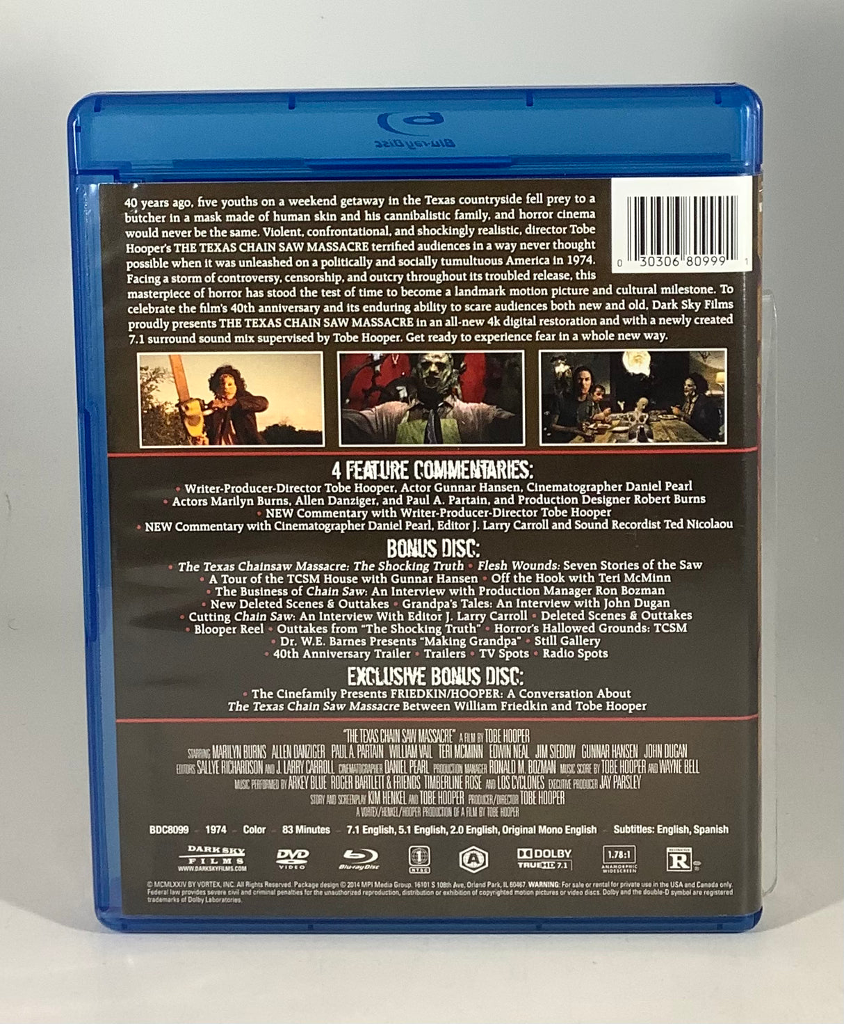 The Texas Chain Saw Massacre: 40th Anniversary Black Maria USED