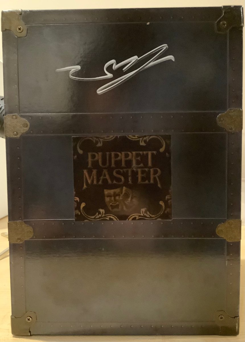 Ultimate Puppet Master Collection Trunk Signed by Charles Band (Display Item) - New Blu - Ray