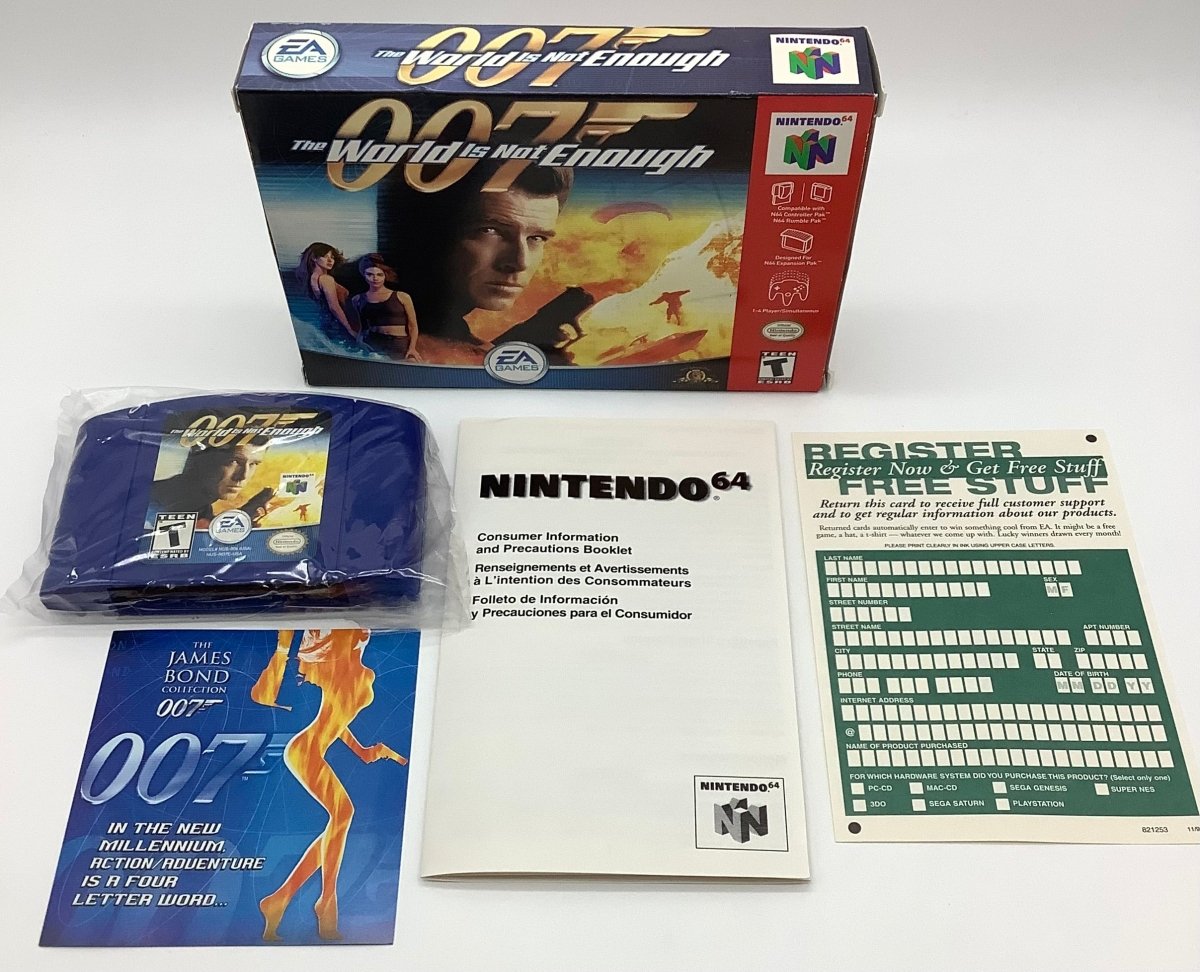 007 World Is Not Enough [NO MANUAL] Nintendo 64 USED – Orbit DVD