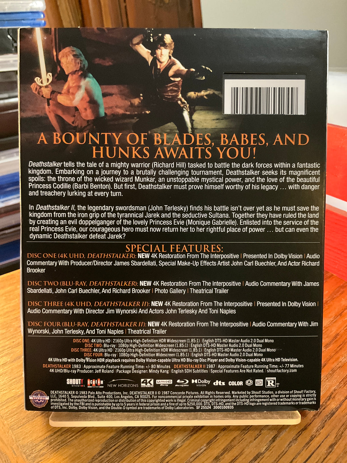 Deathstalker / Deathstalker II (4K UHD) w/SLIP USED