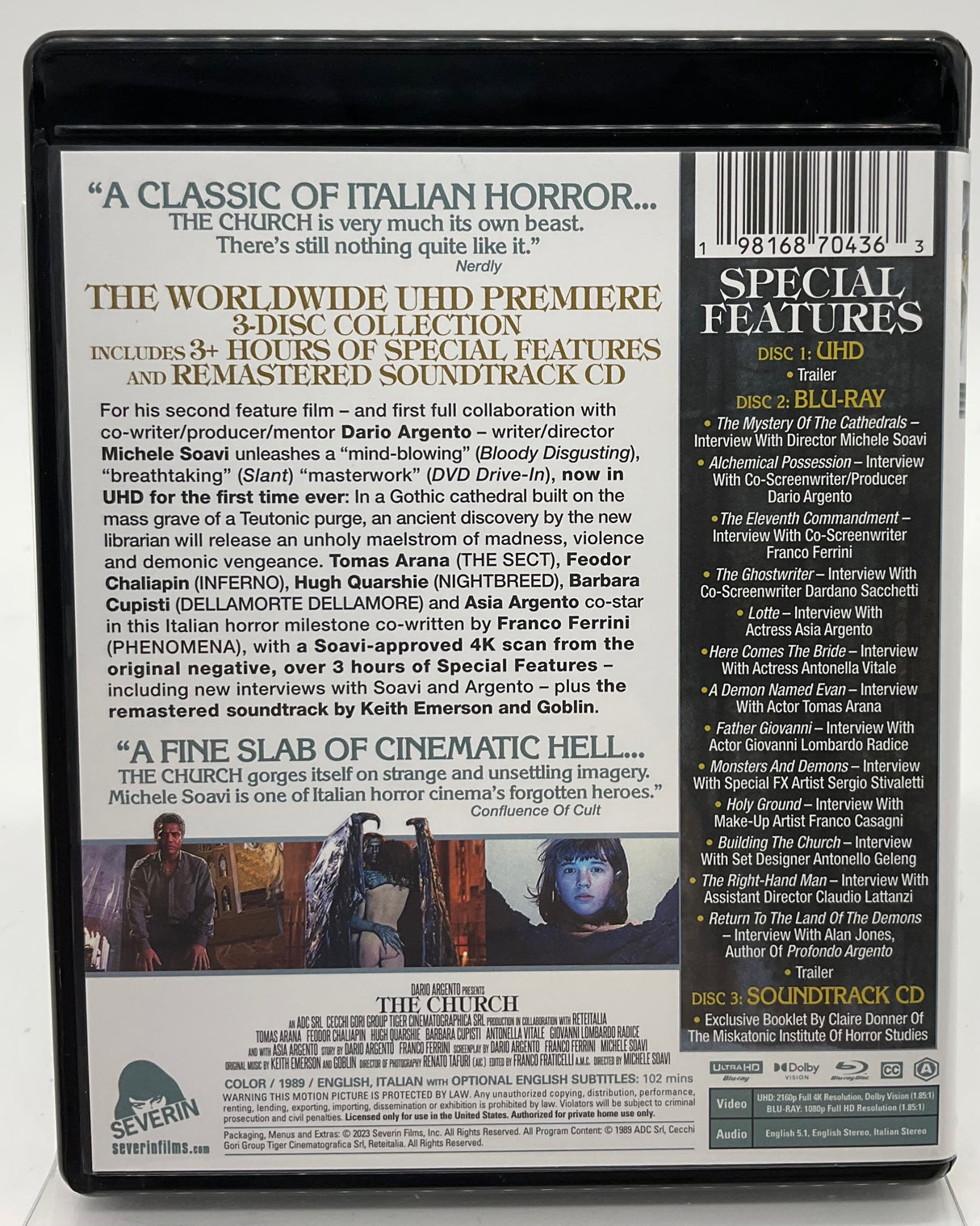 The Church (4K UHD, Limited Edition) w/SLIP USED