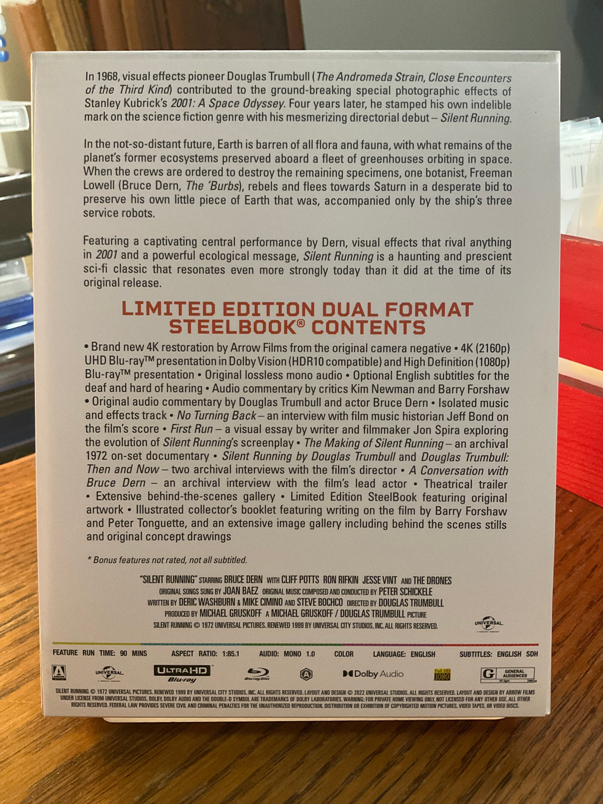 Silent Running Limited Edition (4K UHD) STEELBOOK USED