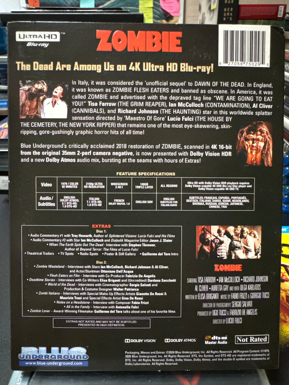 Zombie (4K UHD) w/SLIP USED