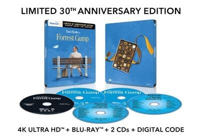 Forrest Gump 30th Anniversary (4K UHD, FYE Exclusive, Steelbook