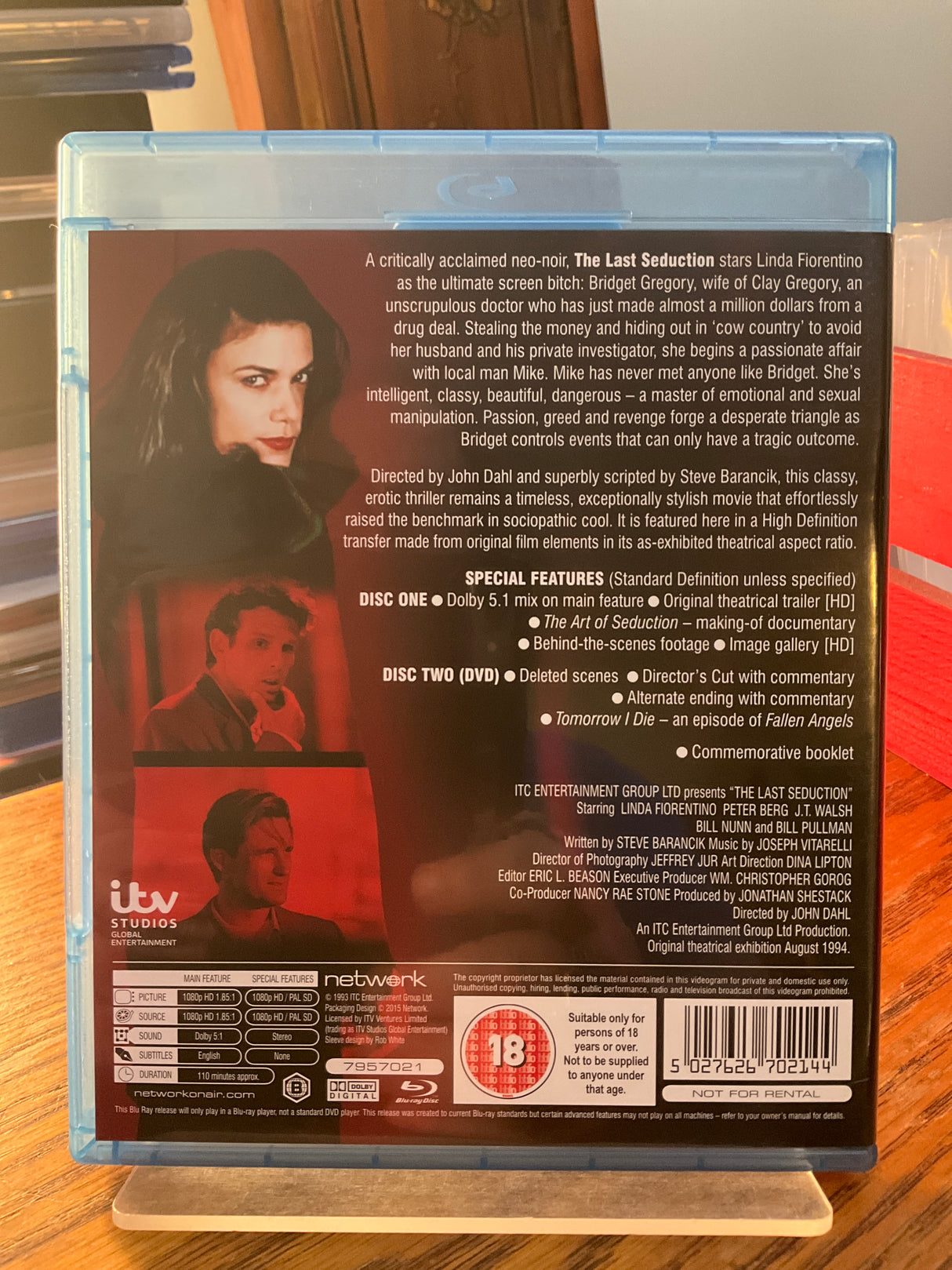 The Last Seduction (Region B) w/BOOKLET USED