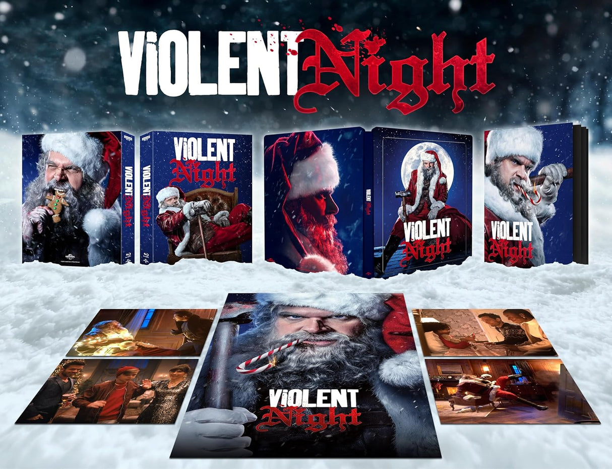 Violent Night (4K UHD, Limited Collector's Edition Steelbook, Region Free/B) USED