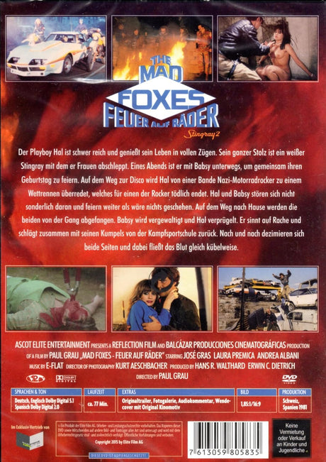 The Mad Foxes (Uncut, Region B) PAL DVD USED