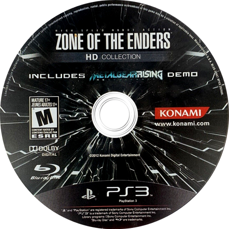 Zone of The Enders HD Collection Playstation 3 LOOSE