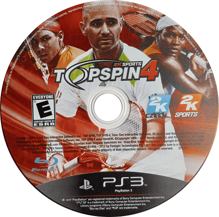 Top Spin 4 Playstation 3 LOOSE