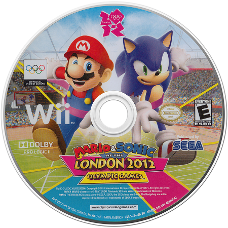 Mario & Sonic At The London 2012 Olympic Games Nintendo Wii LOOSE