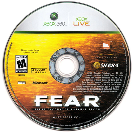 F.E.A.R. XBOX 360 LOOSE