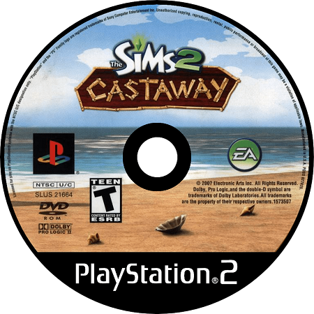Sims 2 Castaway Playstation 2 LOOSE