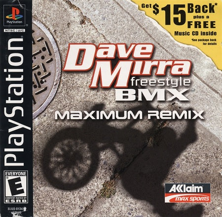 Dave Mirra Freestyle BMX Maximum Remix Playstation 1 USED