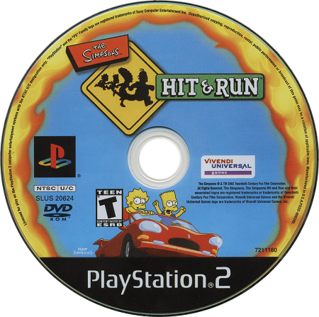 The Simpsons Hit & Run Playstation 2 LOOSE