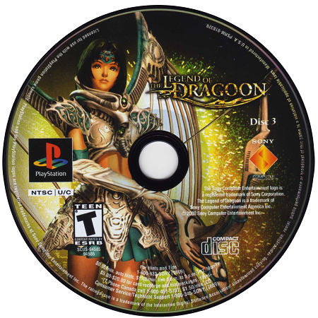 The Legend of Dragoon [Greatest Hits] Playstation 1 LOOSE