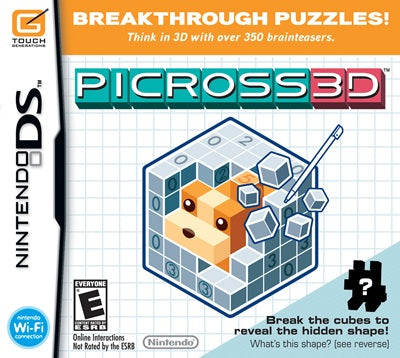 Picross 3D Nintendo DS USED