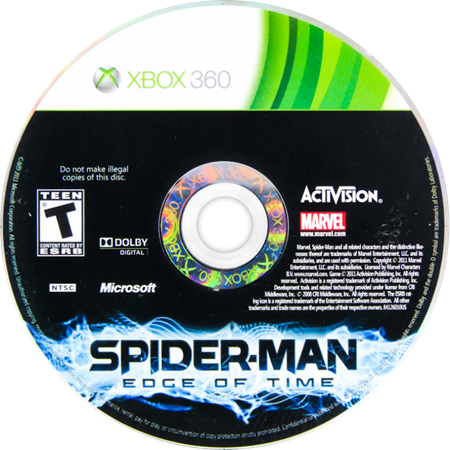 Spiderman: Edge of Time XBOX 360 LOOSE