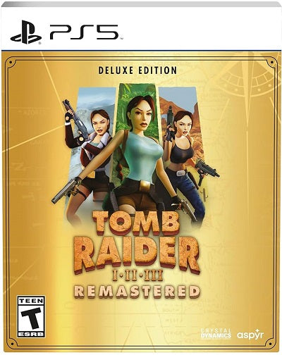 Tomb Raider I-III Remastered [Deluxe Edition] Playstation 5 NEW