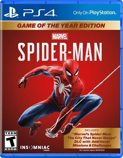 Marvel Spiderman [Game of the Year] Playstation 4 USED