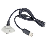 Xbox 360 Controller Charging Cable - White NEW