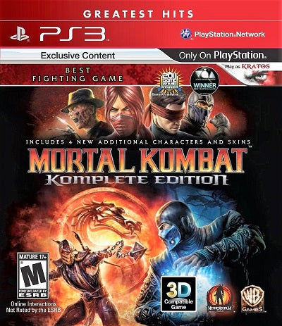 Mortal Kombat Komplete Edition [Greatest Hits] 3 USED