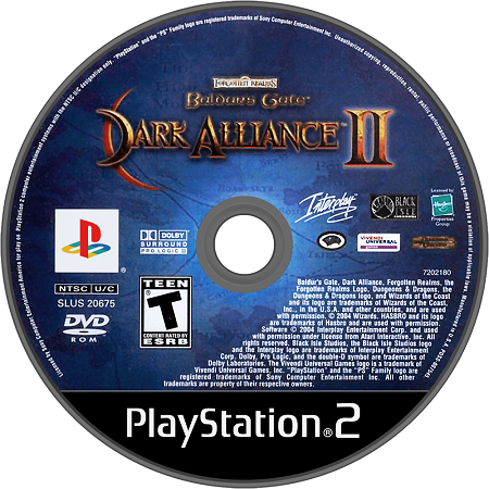 Baldur's Gate Dark Alliance II Playstation 2 LOOSE