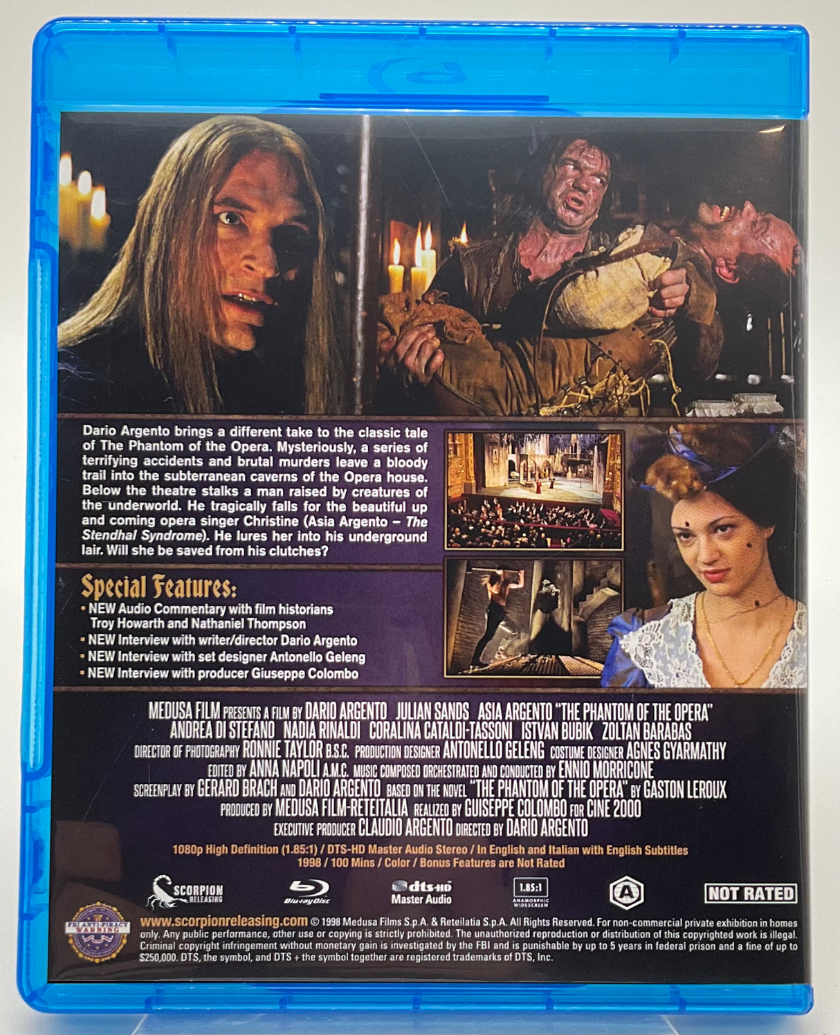 The Phantom of the Opera (1998) w/ SLIP USED