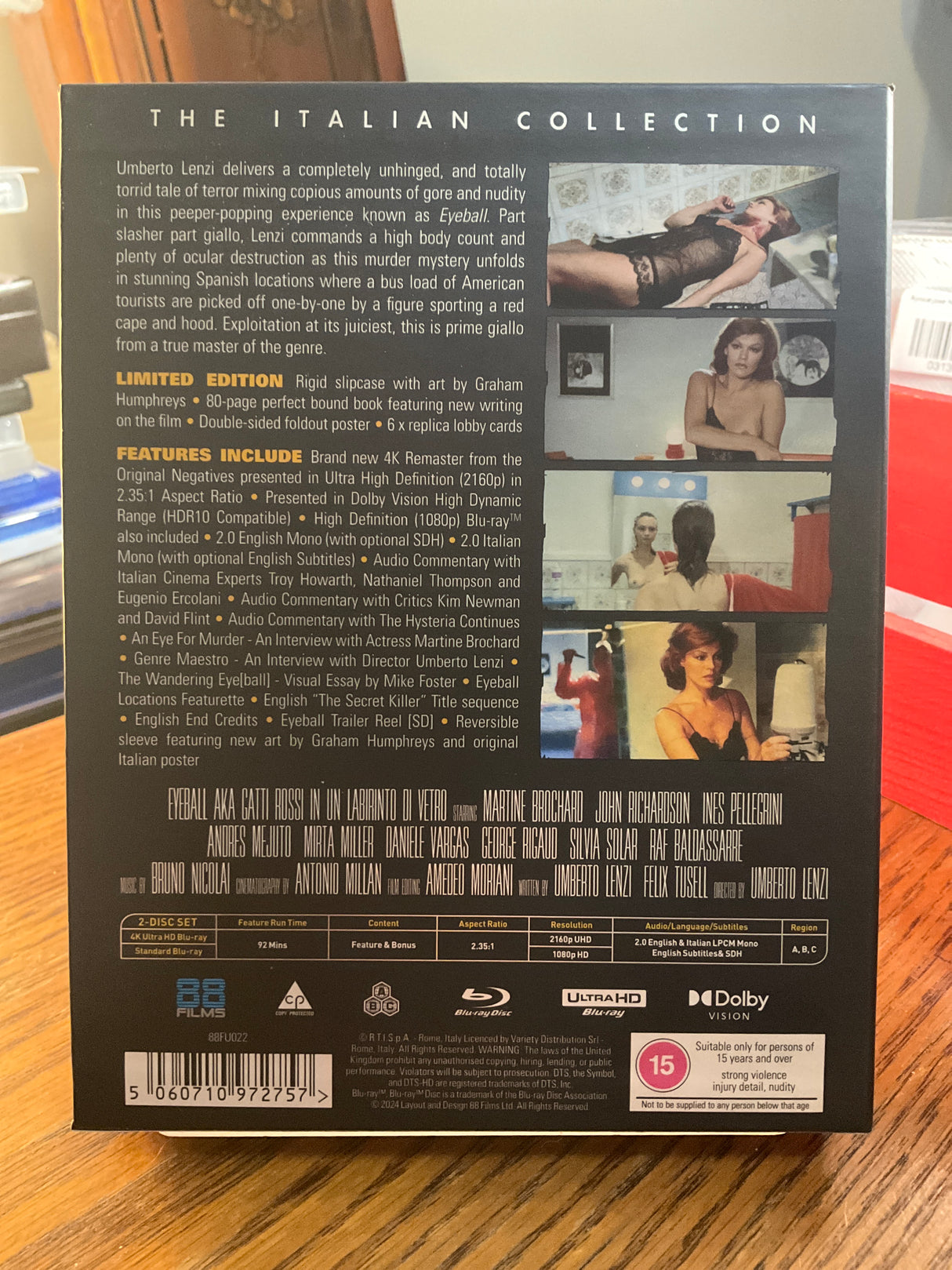 Eyeball (4K UHD, Deluxe Limited Edition, Region Free) USED