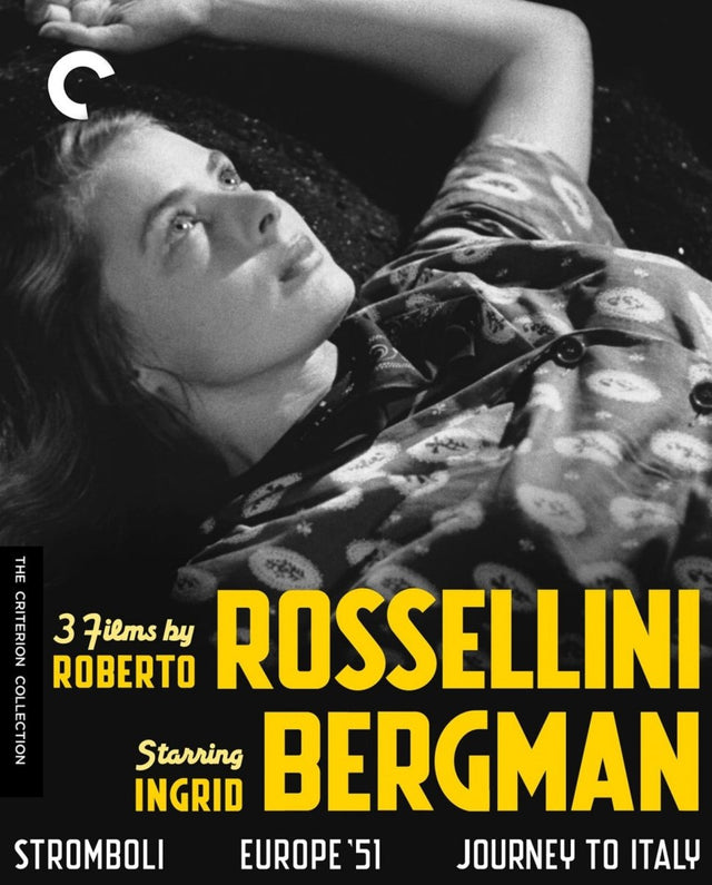 3 Films by Roberto Rossellini Starring Ingrid Bergman (673, 674, 675) - New Blu - Ray