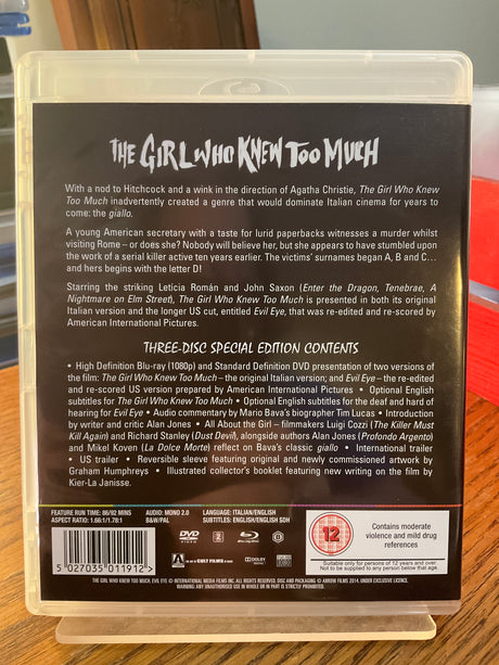 The Girl Who Knew Too Much (Region B) USED