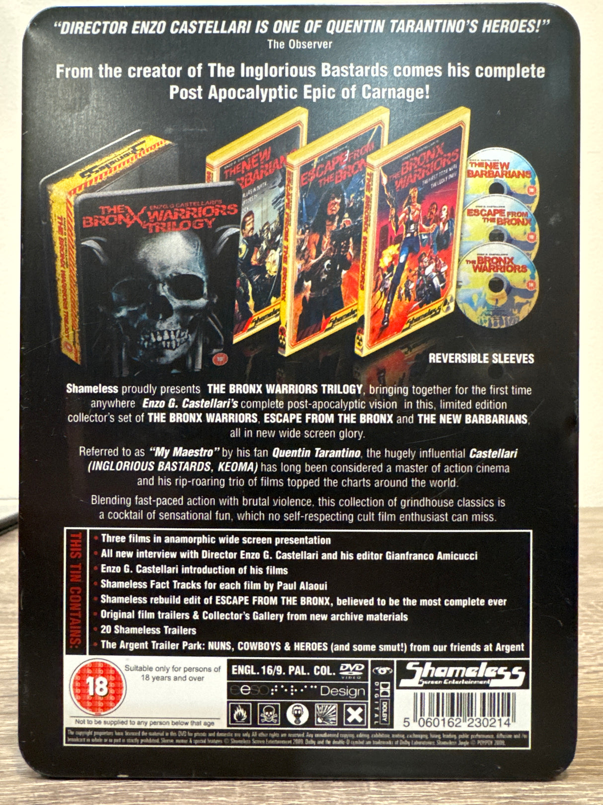 The Bronx Warriors Trilogy (Limited Edition Tin) USED
