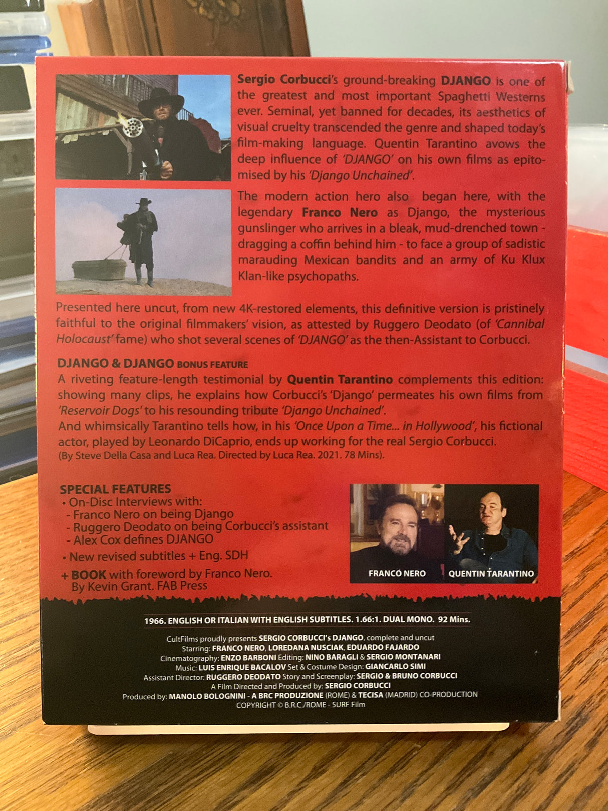 Django (4K UHD, Limited Collector's Edition, Region Free/B) USED