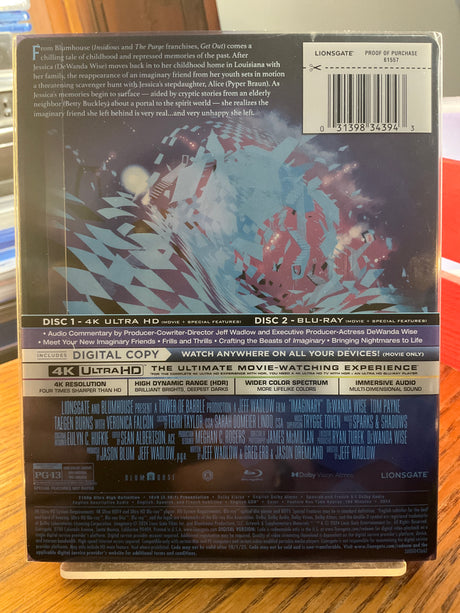 Imaginary (4K UHD-STEELBOOK) w/SLIP USED