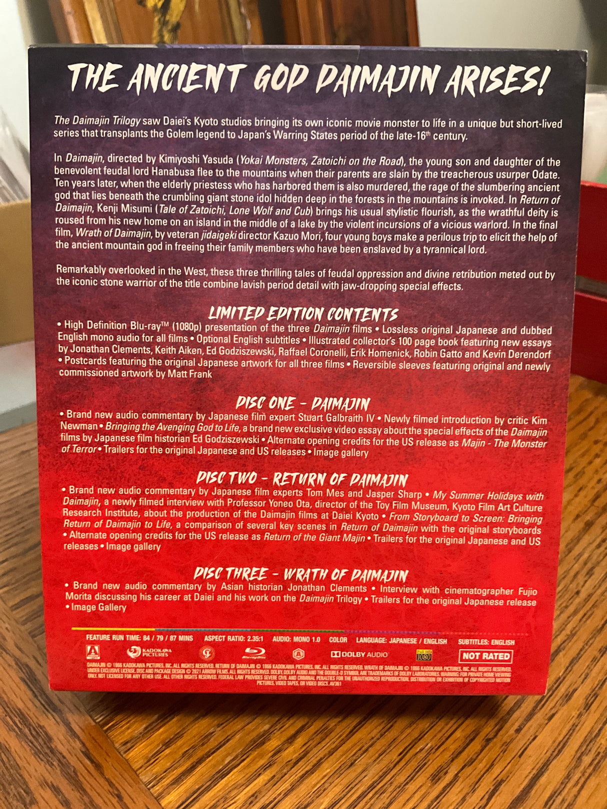 The Daimajin Trilogy (Limited Edition) USED