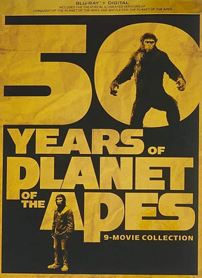 50 Years of Planet of the Apes 9 - Movie Collection - New Blu - Ray
