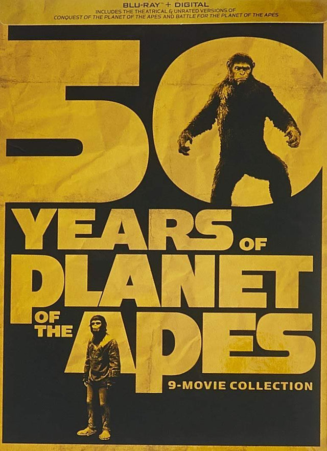 50 Years of Planet of the Apes 9 - Movie Collection - New Blu - Ray
