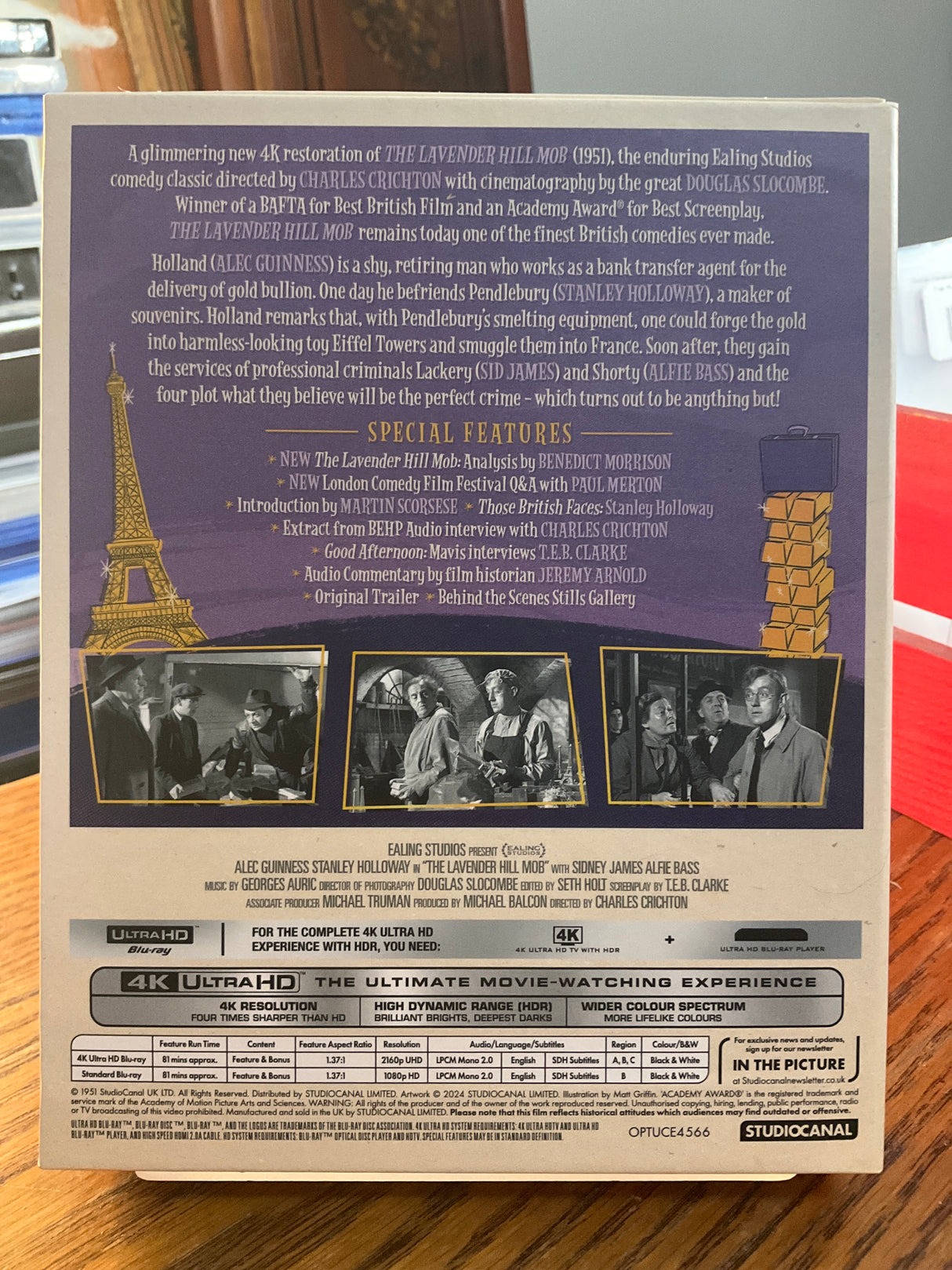 The Lavender Hill Mob (4K UHD, Limited Collector's Edition, Region Free/B) USED