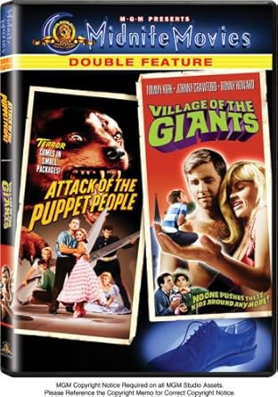 Attack of the Puppet People/Village of the Giants (Midnite Movies Double Feature) DVD USED