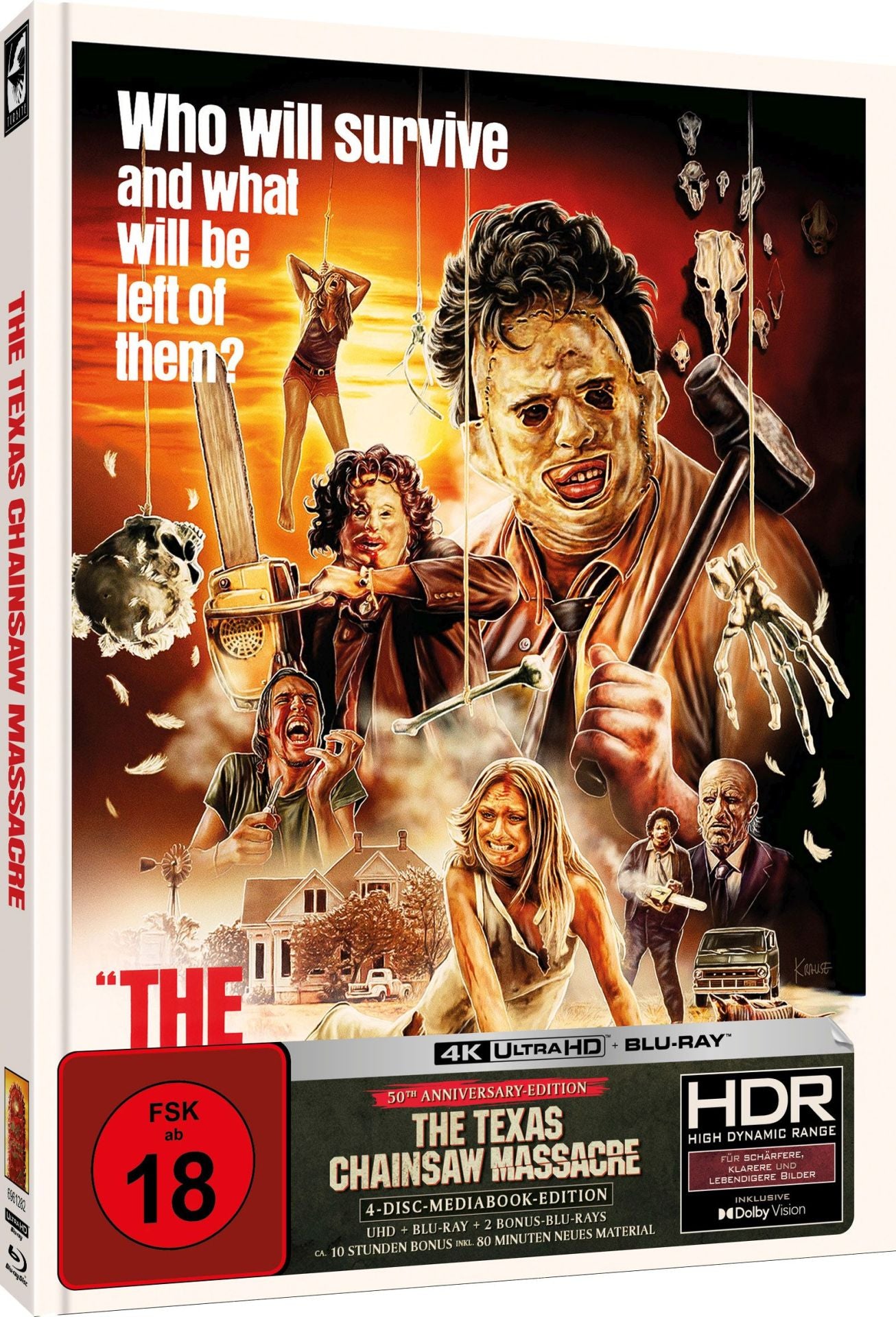 The Texas Chainsaw Massacre 4K UHD Limited Edition Mediabook Region Orbit DVD