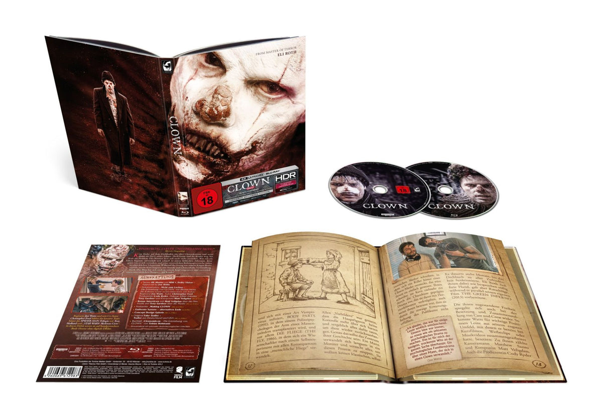 Clown (4K UHD, Limited Edition Mediabook, Region Free/B) Cover C