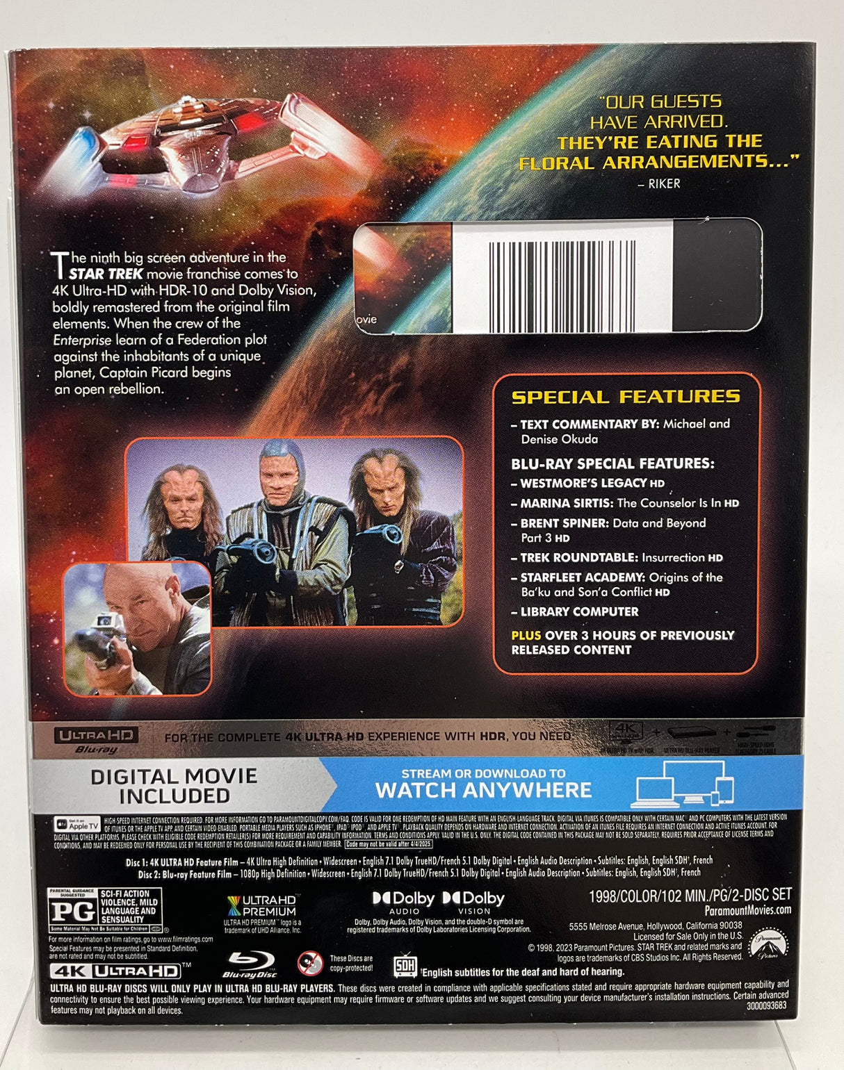 Star Trek IX: Insurrection (4K UHD)