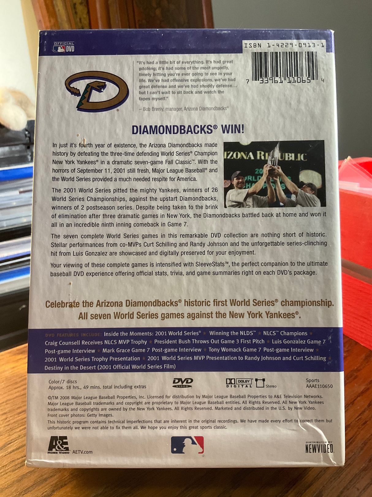 The Arizona Diamondbacks 2001 World Series Collector's Edition (DVD) USED