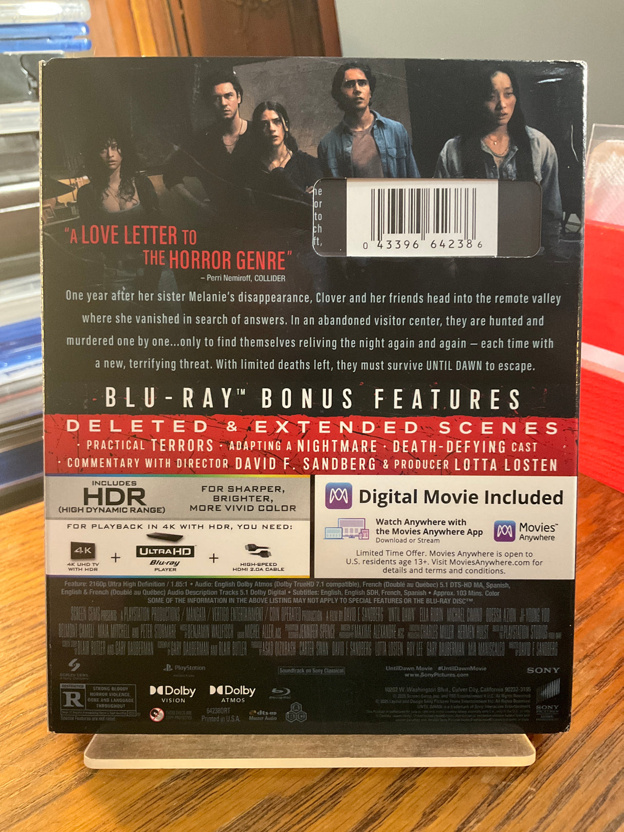 Until Dawn (4K UHD) w/SLIP USED