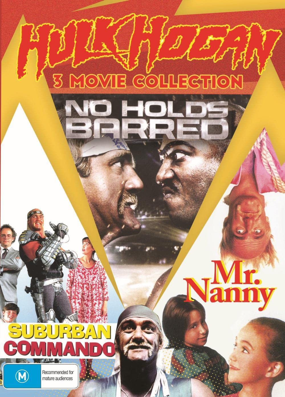 Hulk Hogan 3 Movie Collection (No Holds Barred / Mr Nanny / Suburban Commando) (DVD, Region Free)