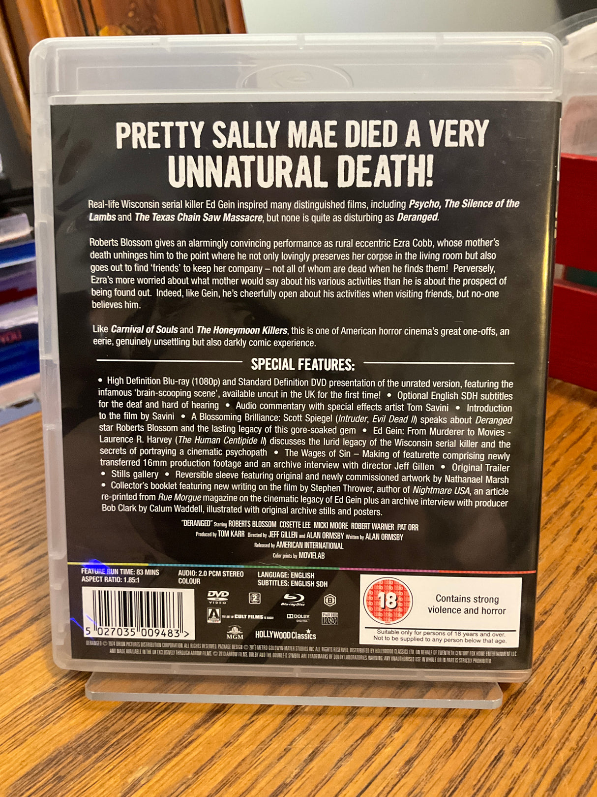 Deranged: Confessions of a Necrophile (REGION B) USED