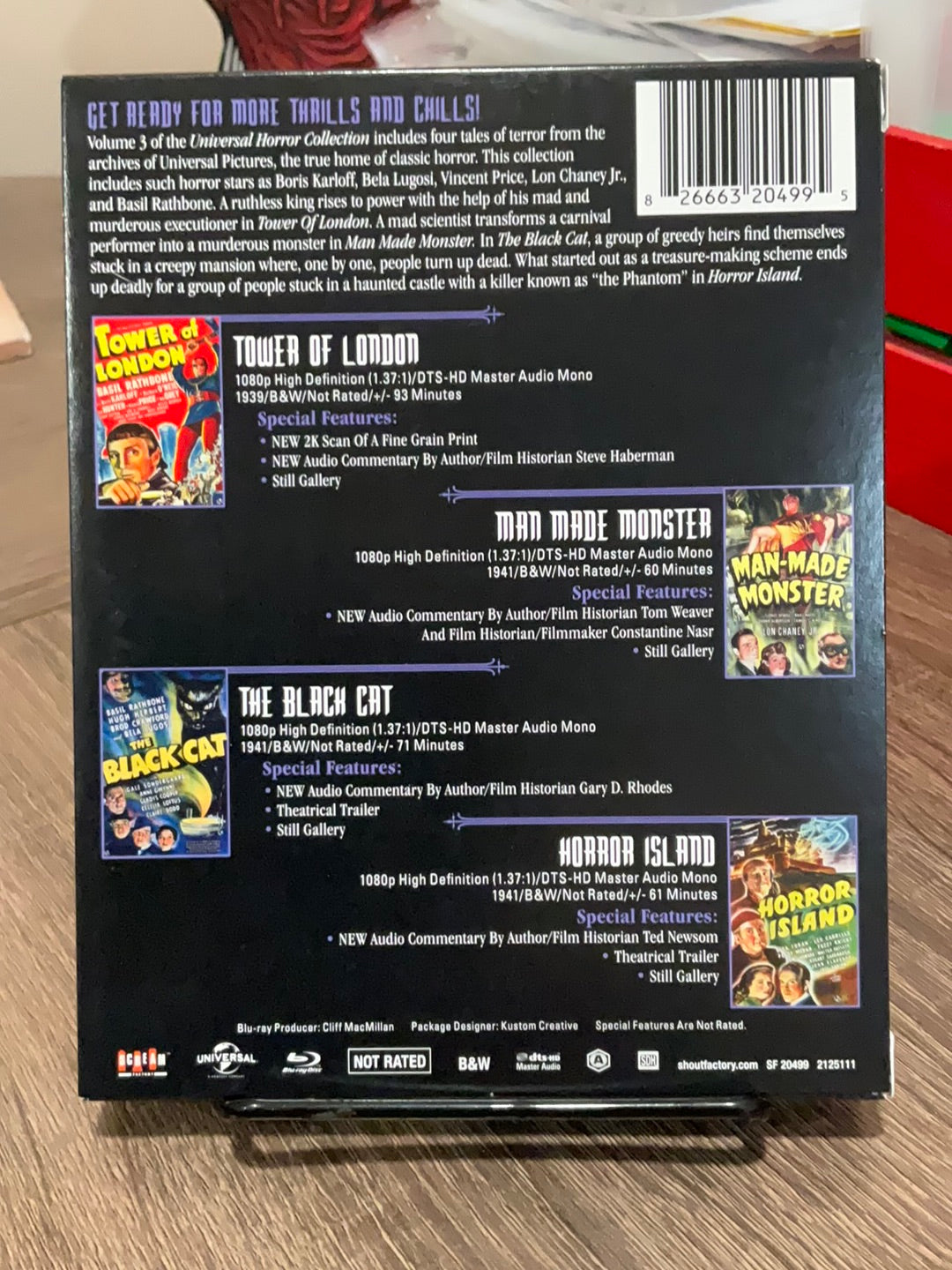 Universal Horror Collection Volume 3 *SEE NOTE*