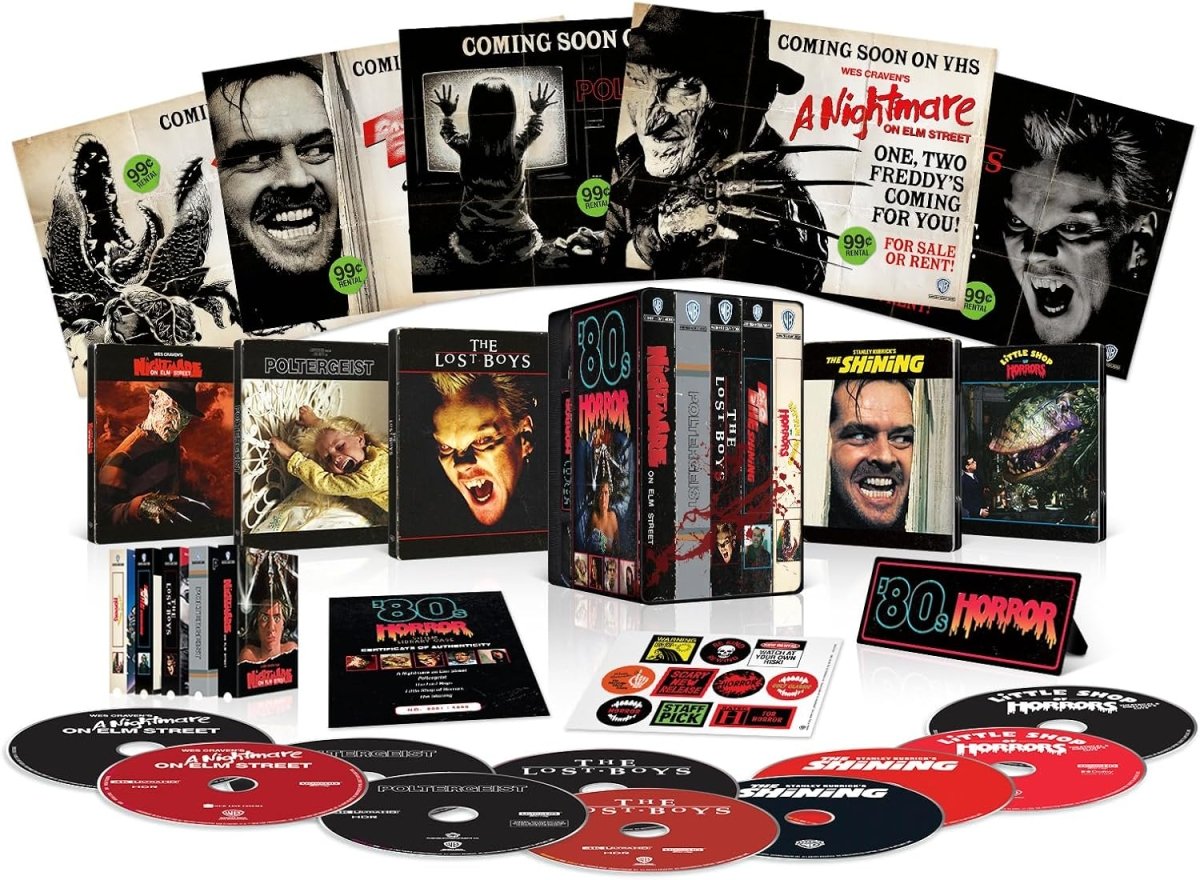 80s Horror Collection (4K UHD, Limited Edition Retro Steelbook Library Case, Region Free)
