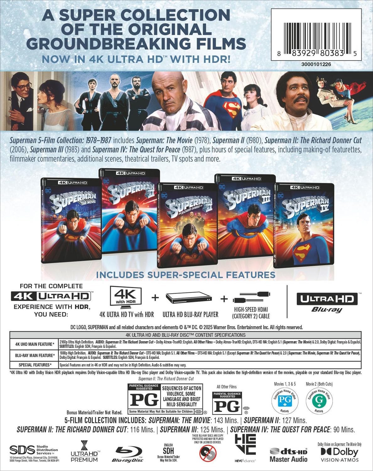 Superman 5-Film Collection (4K UHD)