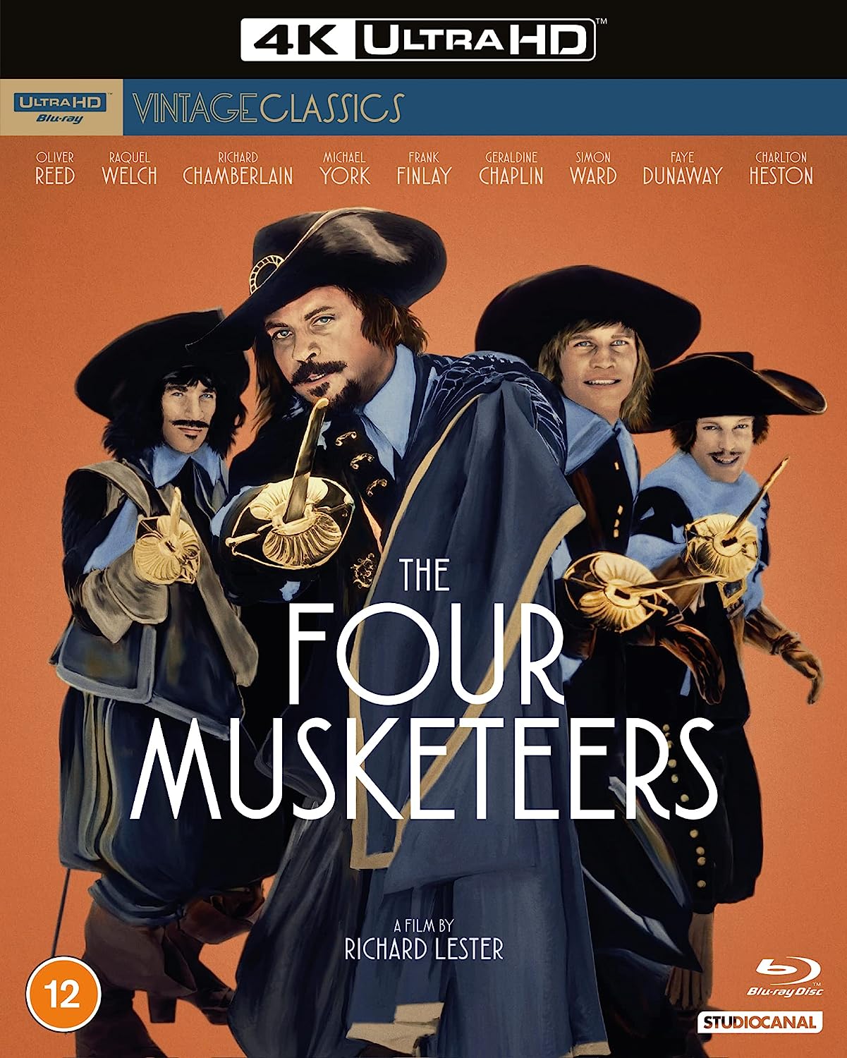 The Four Musketeers (4K UHD, Region Free/B) w/SLIP